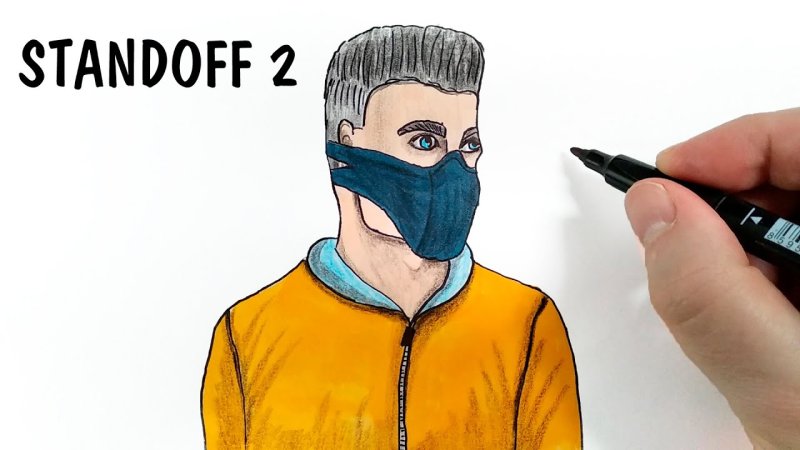 Персонаж из игры стандофф 2 рисунок