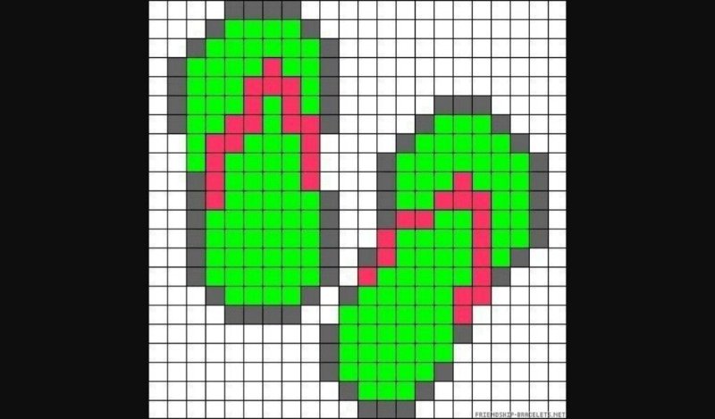 Маленькие зеленые по клеточкам