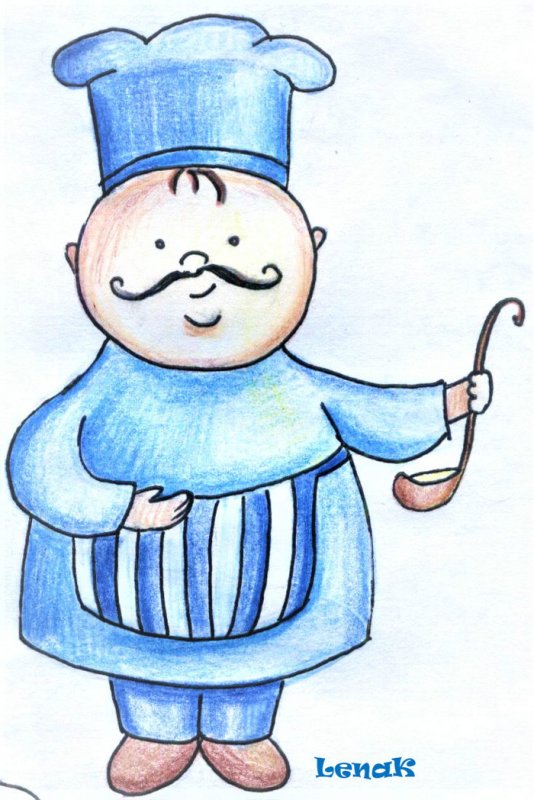 Повар детский рисунок