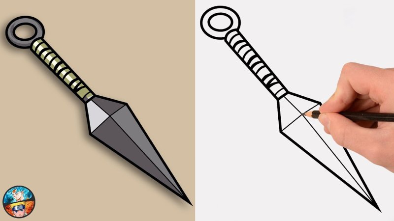 Кунай рисунок