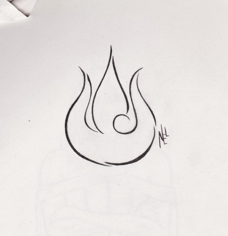 огонь для срисовки