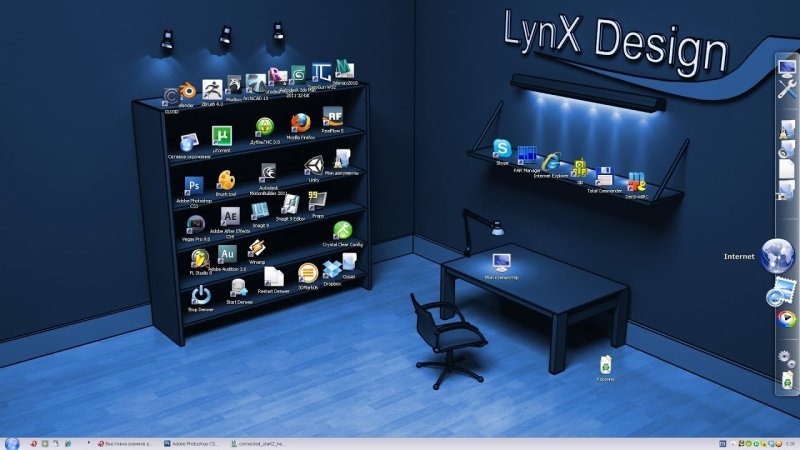 Комната с полками для ярлыков