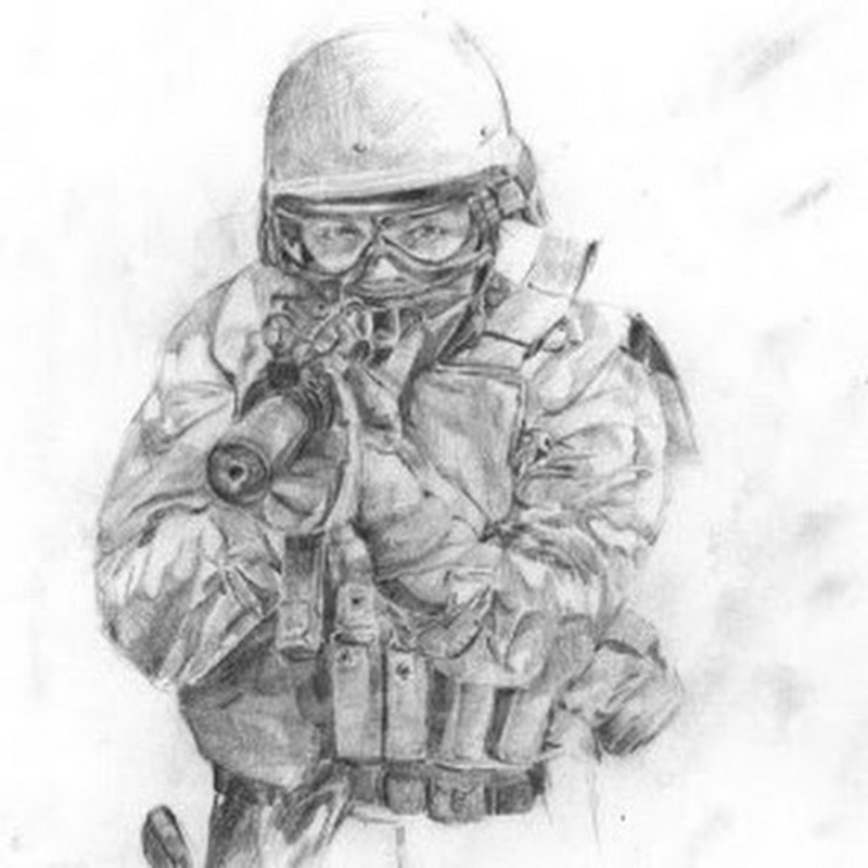 Спецназ рисунок карандашом
