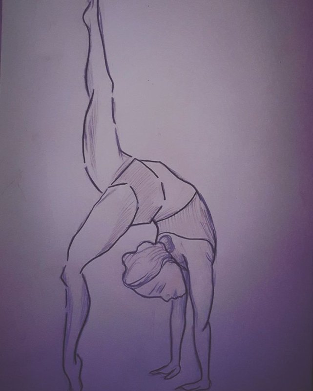 Гимнастка рисунок