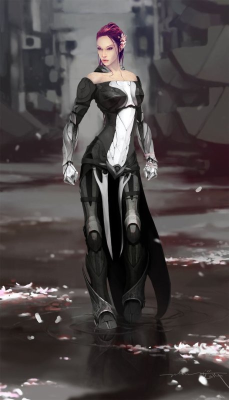 Cyberpunk одежда концепт Art