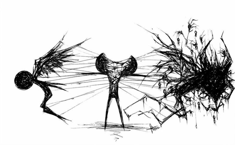 Мрачные рисунки карандашом