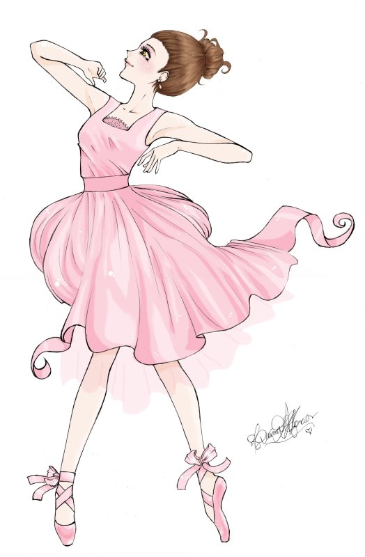 Балерина рисунок