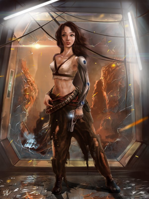 ТЕХНОМАГ барышня Sci-Fi