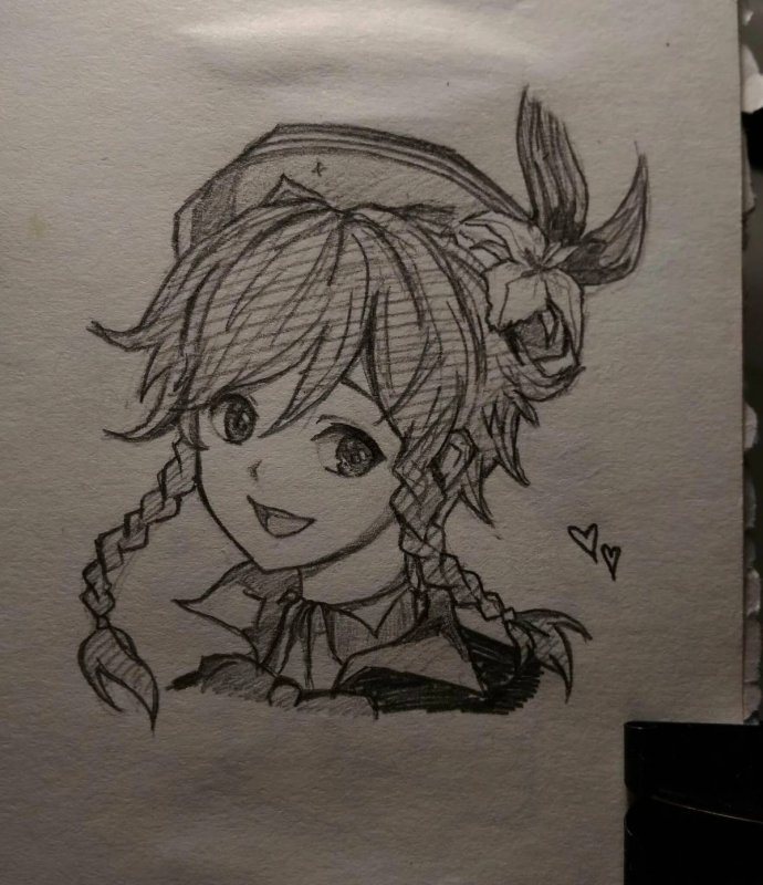 рисунок геншин импакт для срисовки