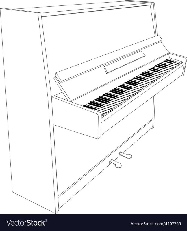Фортепиано рисунок