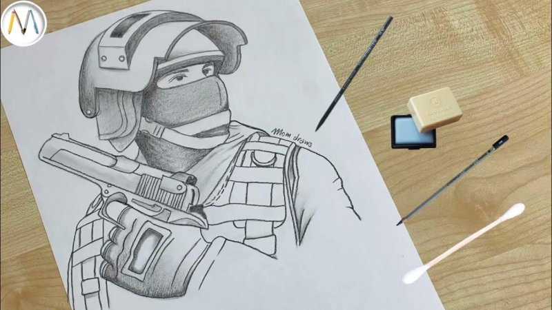 Военные рисунки для срисовки