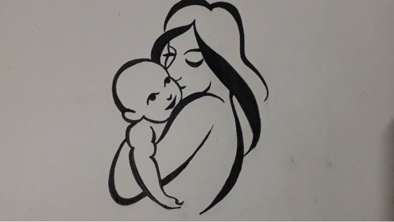 Рисунок ко Дню матери
