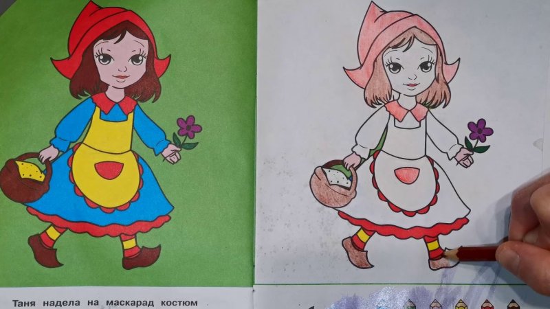 Рисование красная шапочка