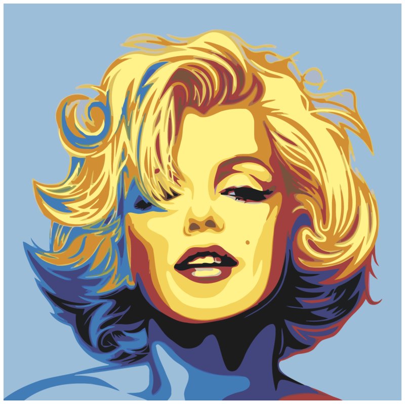 Мэрилин Монро портрет поп-арт