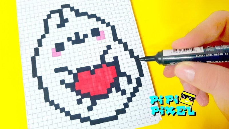 Рисунки по клеткам Каваи