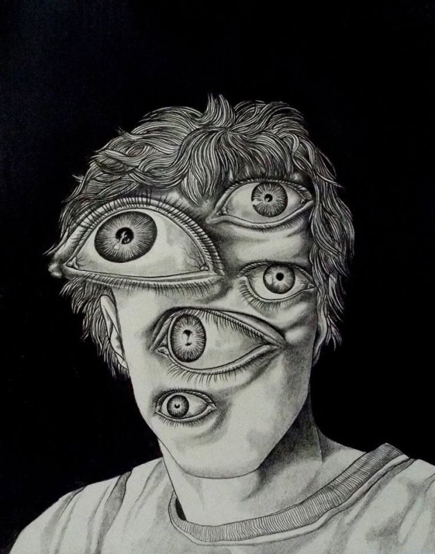 Страшные рисунки карандашом