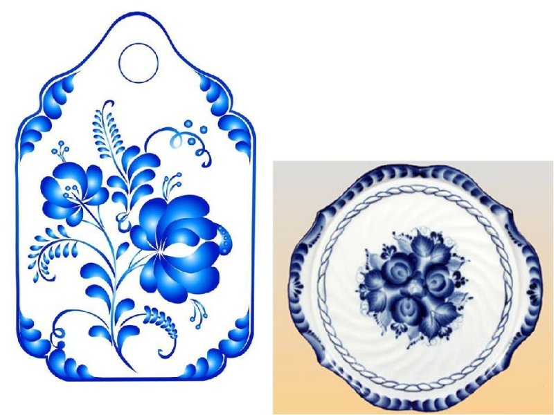 Гжель рисунок