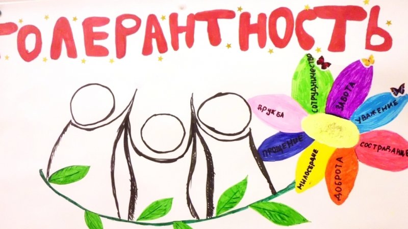 Детские рисунки ко Дню толерантности
