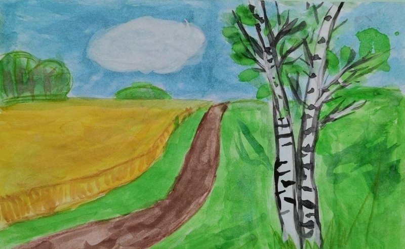 Природа родного края рисунки