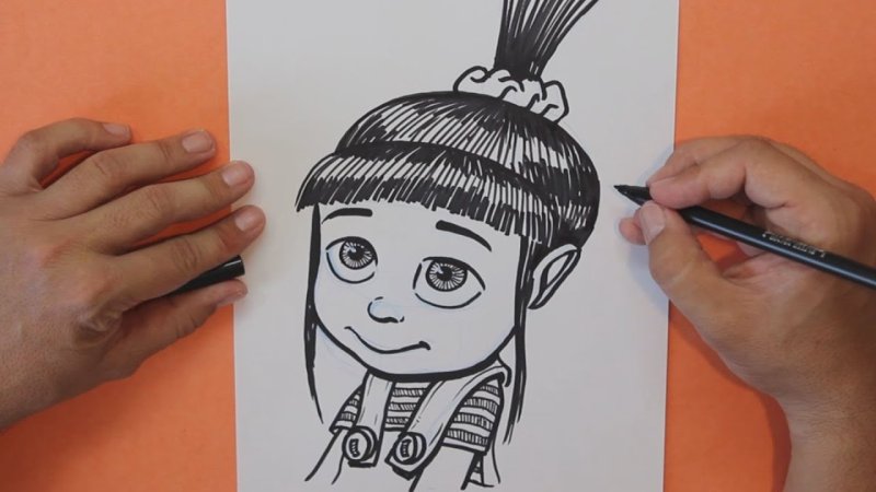 Гадкий я нарисовать карандашом