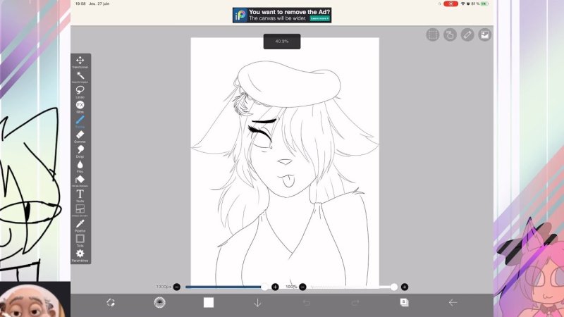 Наброски для рисования в IBISPAINT