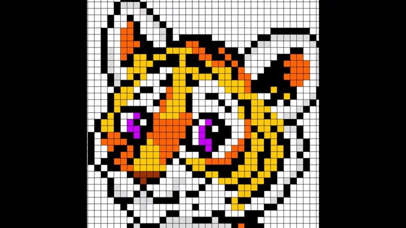Рисунки по клеточкам животные