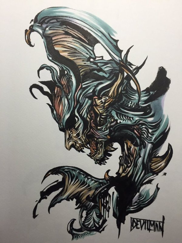 Devilman Crybaby Tattoo