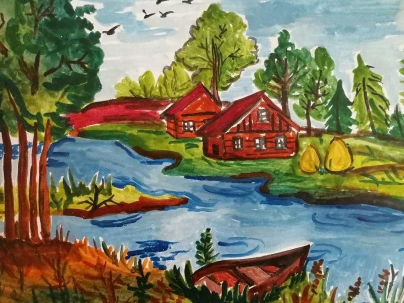 Пейзаж рисунок