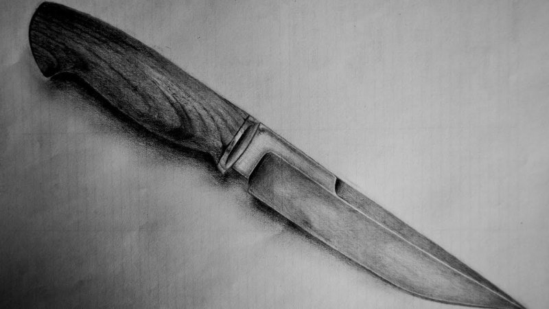 Нож рисунок
