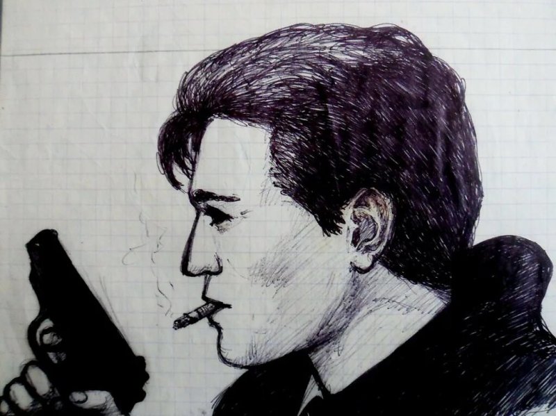 Сергей Безруков рисунок