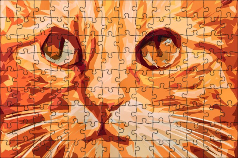 Рыжий котенок арт