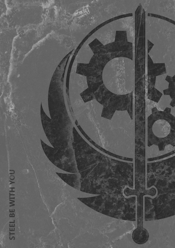 Братство стали Fallout 4 флаг