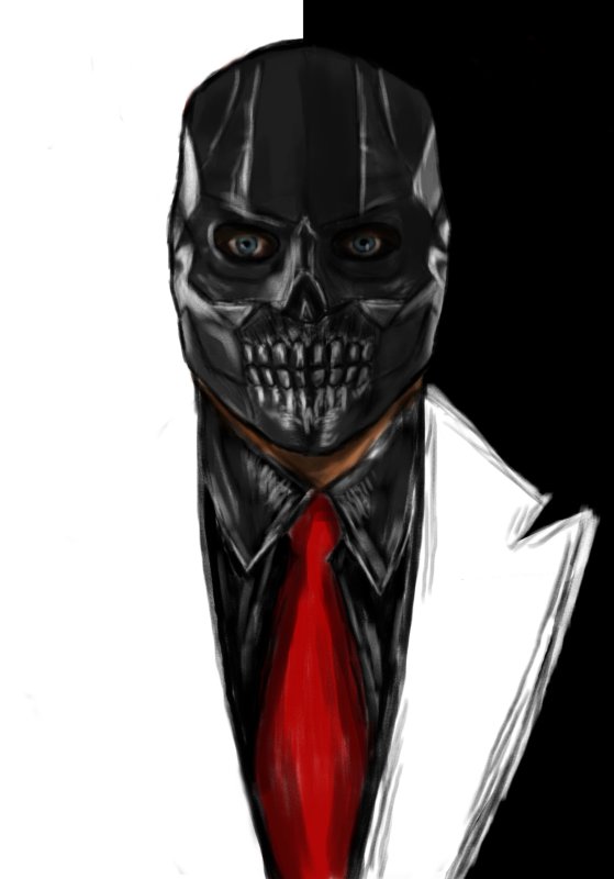 Черная маска арт