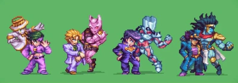 Кира Джоджо пиксель арт