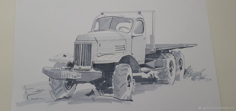 Нарисовать ЗИЛ 157
