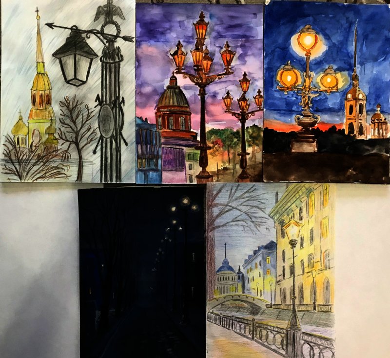 Петербург в детских рисунках