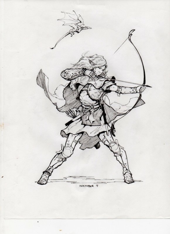 Лучник рисунок