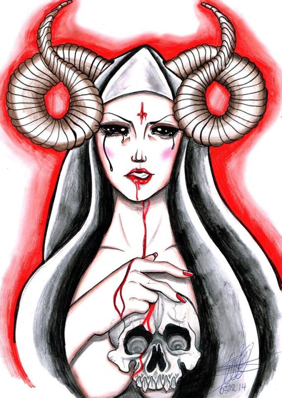 Сатана рисунок