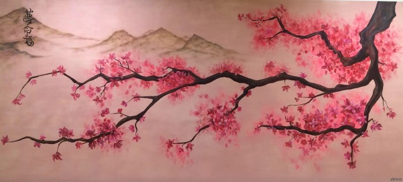 Рисование дерева Сакуры