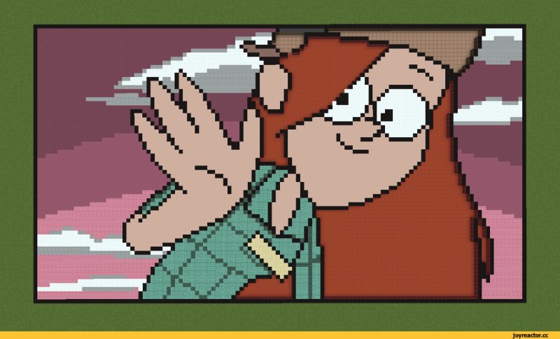 Гравити Фолз по клеточкам Мэйбл