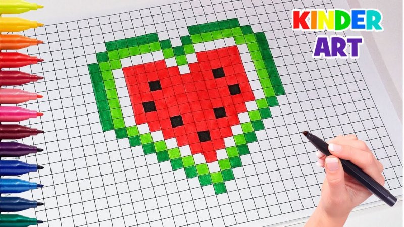 Рисунки по клеточкам картинки