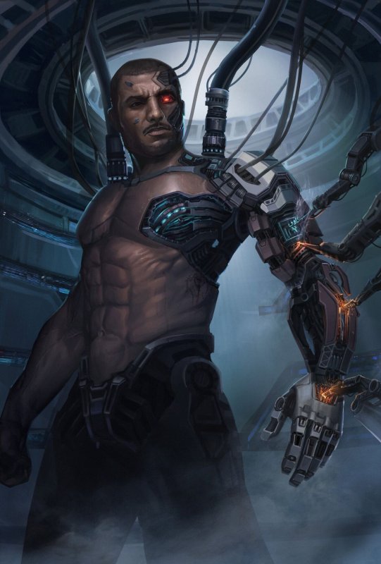 Cyberpunk Art киборг