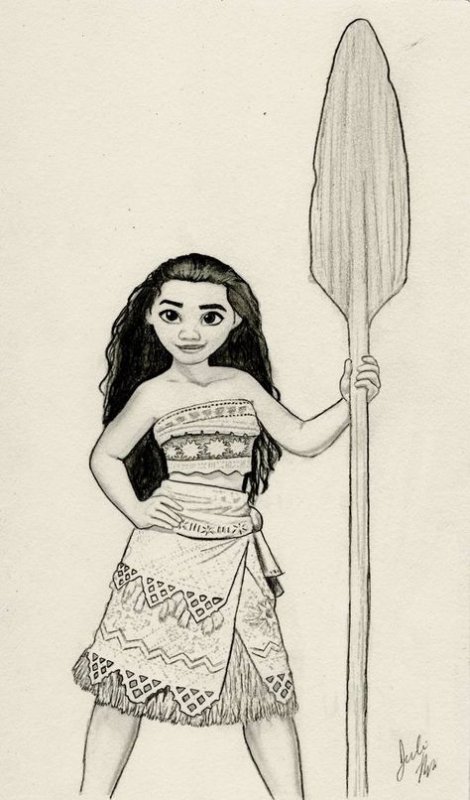 рисунок моаны