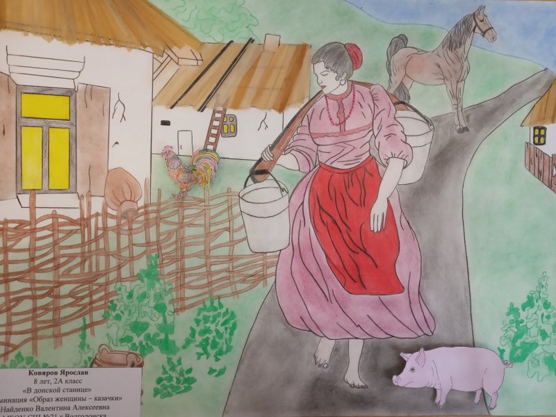 Рисунок на тему казачки