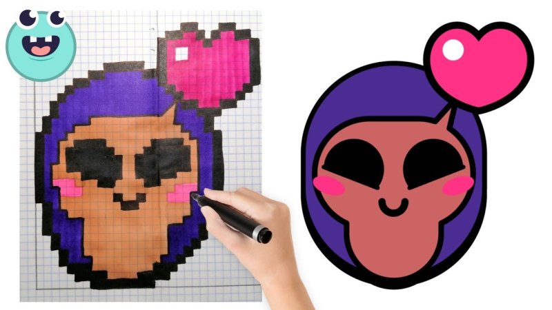 Крутые по клеточкам brawl stars