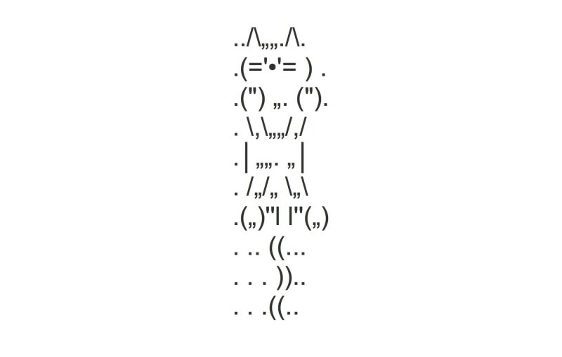 Кот из символов