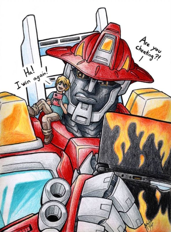 Transformers Rescue bots Heatwave and Cody Art