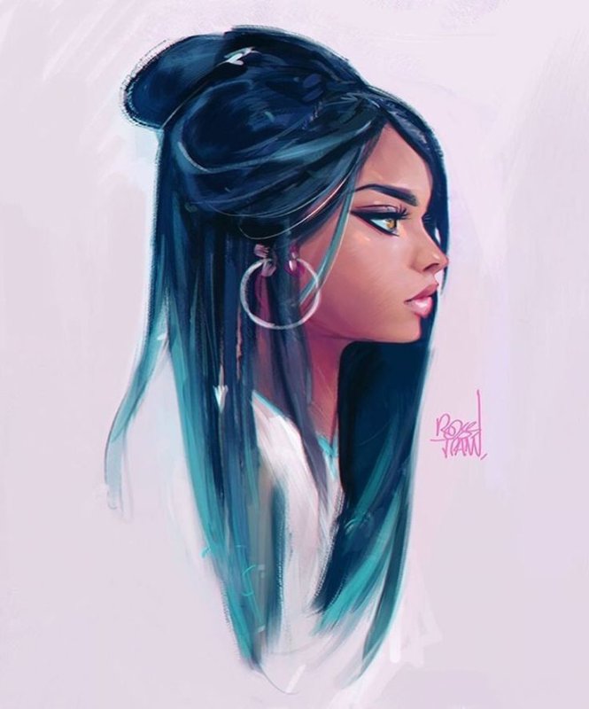 Девушка рисунок