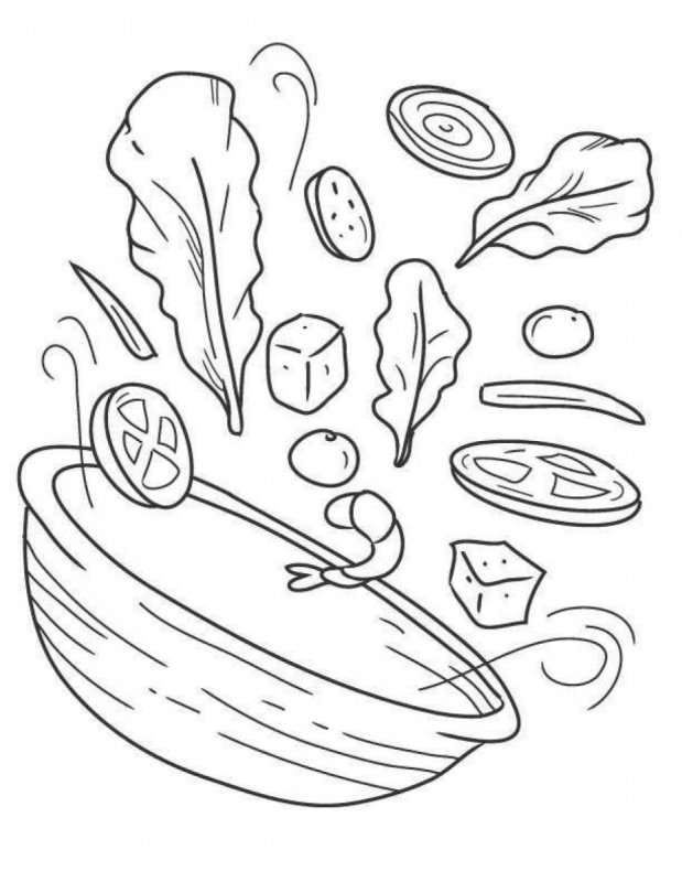 Салат рисунок