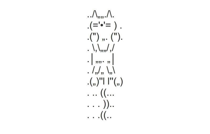 Кот из символов